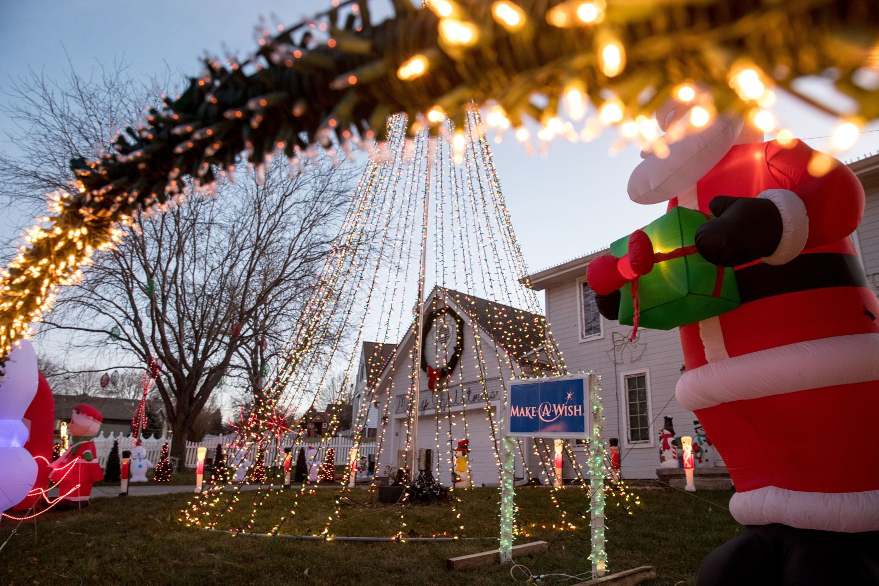 The Christmas light display of Rich Lammers located at 2524 N. 133rd St.